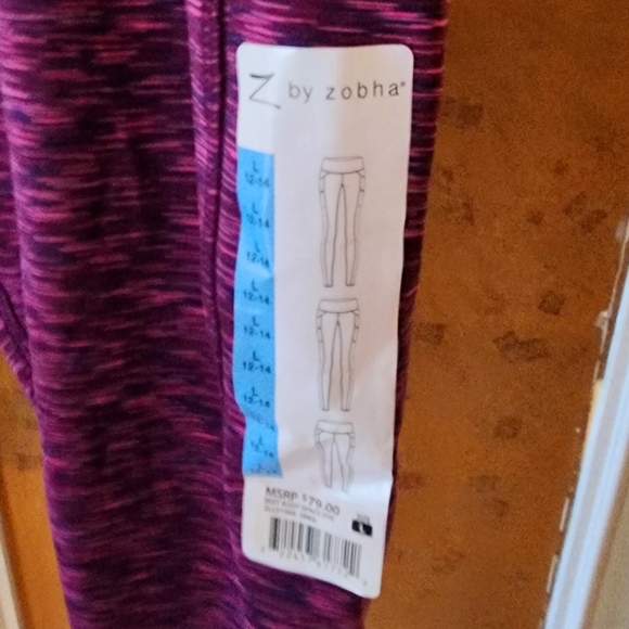 Z by Zobha Women's Leggings Size L **NWT** - Picture 3 of 4